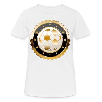 Football Sports - Women's Breathable T-Shirt - white - Front - AI Model Female 172 dark (172cm)