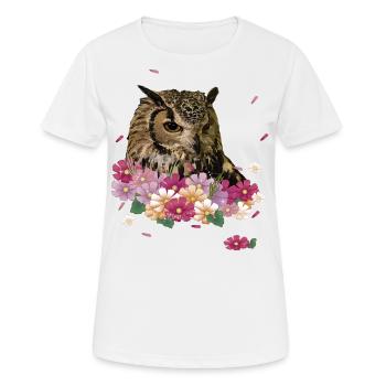 Hibou royal - T-shirt respirant Femme - blanc - Devant - AI Model Female 172 dark (172cm)