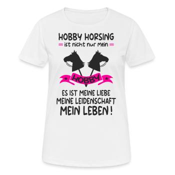Hobby Horse Hobby Horsing Hobbyhorse Geschenk - Frauen T-Shirt atmungsaktiv - Weiß - Vorne - AI Model Female 172 dark (172cm)