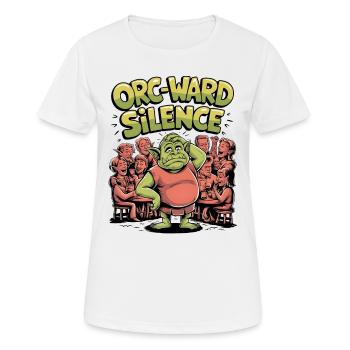 Orc-ward Silence - Women's Breathable T-Shirt - white - Front - AI Model Female 172 dark (172cm)