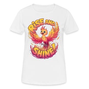 Rise And Shine - Women's Breathable T-Shirt - white - Front - AI Model Female 172 dark (172cm)