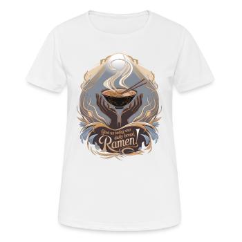 Give Us Today Our Daily Bread Ramen - Women's Breathable T-Shirt - white - Front - AI Model Female 172 dark (172cm)