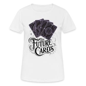 The Future Is In The Cards - Women's Breathable T-Shirt - white - Front - AI Model Female 172 dark (172cm)
