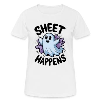 Sheet Happens - Women's Breathable T-Shirt - white - Front - AI Model Female 172 dark (172cm)