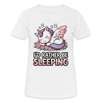 I'd Rather Be Sleeping - Women's Breathable T-Shirt - white - Front - AI Model Female 172 dark (172cm)