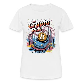 Le Crypto Ride - T-shirt respirant Femme - blanc - Devant - AI Model Female 172 dark (172cm)