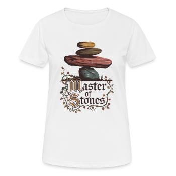 Master Of Stones - Women's Breathable T-Shirt - white - Front - AI Model Female 172 dark (172cm)