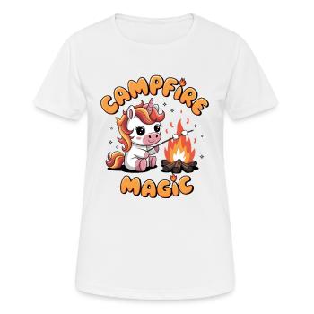 Campfire Magic - Women's Breathable T-Shirt - white - Front - AI Model Female 172 dark (172cm)