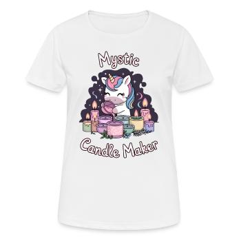 Fabricant de bougies mystiques. - T-shirt respirant Femme - blanc - Devant - AI Model Female 172 dark (172cm)