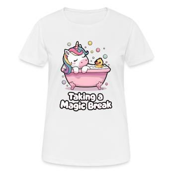 Taking A Magic Break - Women's Breathable T-Shirt - white - Front - AI Model Female 172 dark (172cm)
