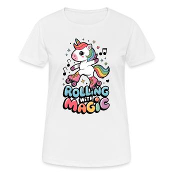 Rolling With Magic - Women's Breathable T-Shirt - white - Front - AI Model Female 172 dark (172cm)