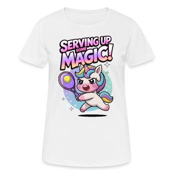 Serving Up Some Magic! - Women's Breathable T-Shirt - white - Front - AI Model Female 172 dark (172cm)