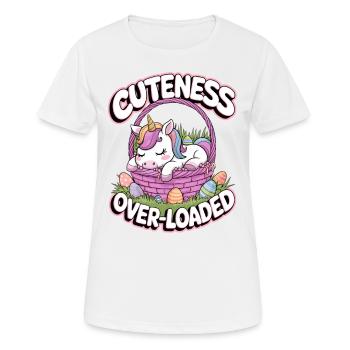 Niedlichkeit überladen - Frauen T-Shirt atmungsaktiv - Weiß - Vorne - AI Model Female 172 dark (172cm)