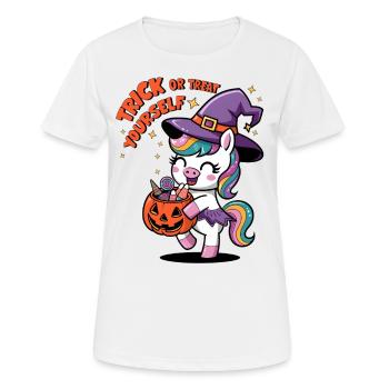Faites-vous plaisir - T-shirt respirant Femme - blanc - Devant - AI Model Female 172 dark (172cm)