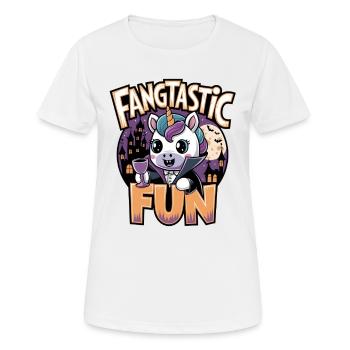Fangtastischer Spaß - Frauen T-Shirt atmungsaktiv - Weiß - Vorne - AI Model Female 172 dark (172cm)