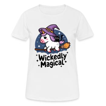 Méchamment magique - T-shirt respirant Femme - blanc - Devant - AI Model Female 172 dark (172cm)