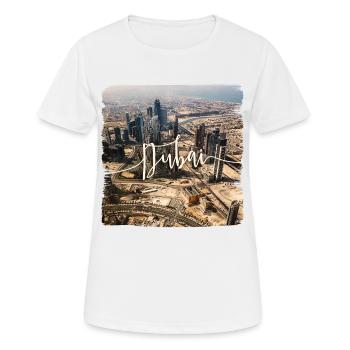 Dubai - Frauen T-Shirt atmungsaktiv - Weiß - Vorne - AI Model Female 172 dark (172cm)