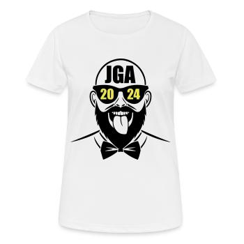 Enterrement de vie de garçon 2024 Enterrement de vie de garçon - T-shirt respirant Femme - blanc - Devant - AI Model Female 172 dark (172cm)