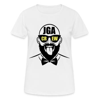 Enterrement de vie de garçon Crew Enterrement de vie de garçon - T-shirt respirant Femme - blanc - Devant - AI Model Female 172 dark (172cm)