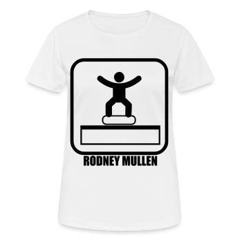 skateboard sign rodney mullen - T-shirt respirant Femme - blanc - Devant - AI Model Female 172 dark (172cm)