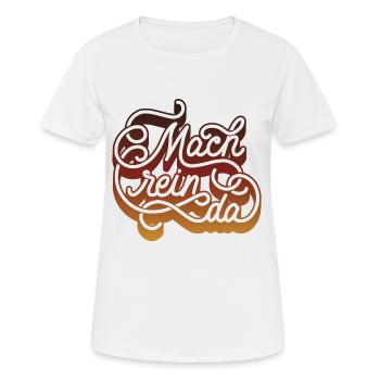 machreinda 04 - Frauen T-Shirt atmungsaktiv - Weiß - Vorne - AI Model Female 172 dark (172cm)