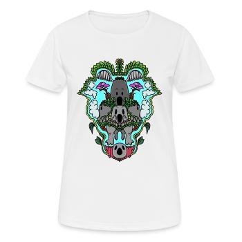 the big choir - Frauen T-Shirt atmungsaktiv - Weiß - Vorne - AI Model Female 172 dark (172cm)