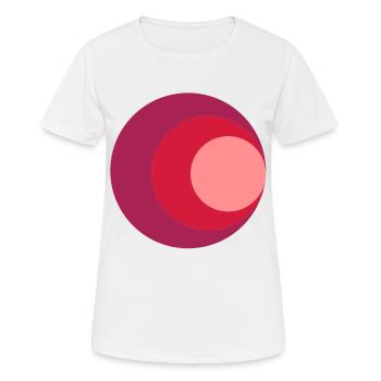 Cercles - T-shirt respirant Femme - blanc - Devant - AI Model Female 172 dark (172cm)