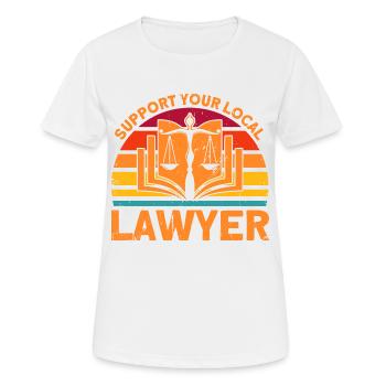 Law Student Faculty of Law Lawyer Ges - Women's Breathable T-Shirt - white - Front - AI Model Female 172 dark (172cm)