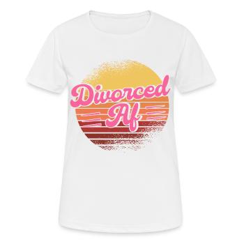 Divorce Divorcé Divorcé Cadeau - T-shirt respirant Femme - blanc - Devant - AI Model Female 172 dark (172cm)