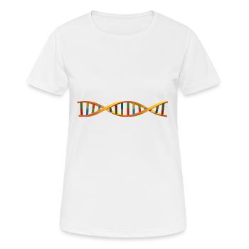 Biologie de l'ADN Chromosomes Gènes Génétique génétique - T-shirt respirant Femme - blanc - Devant - AI Model Female 172 dark (172cm)