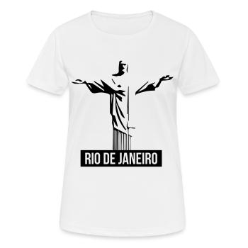 Rio De Janeiro - Frauen T-Shirt atmungsaktiv - Weiß - Vorne - AI Model Female 172 dark (172cm)