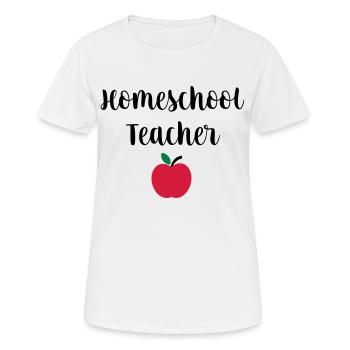 Homeschool Teacher - Frauen T-Shirt atmungsaktiv - Weiß - Vorne - AI Model Female 172 dark (172cm)
