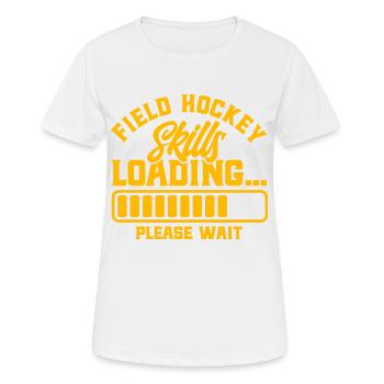 Mannschaftssport Feldhockey Feldhockey Spieler Ges - Frauen T-Shirt atmungsaktiv - Weiß - Vorne - AI Model Female 172 dark (172cm)