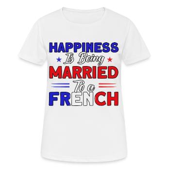 French Flag French Roots Gift - Women's Breathable T-Shirt - white - Front - AI Model Female 172 dark (172cm)
