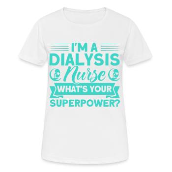 Dialysis Sister Dialysis Treatment Dialysis Business - Women's Breathable T-Shirt - white - Front - AI Model Female 172 dark (172cm)