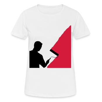 Peintres - Vecteur - T-shirt respirant Femme - blanc - Devant - AI Model Female 172 dark (172cm)