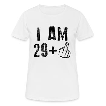 30th Birthday I AM 29+ - Frauen T-Shirt atmungsaktiv - Weiß - Vorne - AI Model Female 172 dark (172cm)