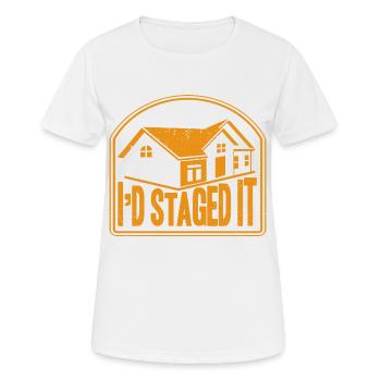 Hausvorstellung Inneneinrichtung Innenarchitekt Ge - Frauen T-Shirt atmungsaktiv - Weiß - Vorne - AI Model Female 172 dark (172cm)