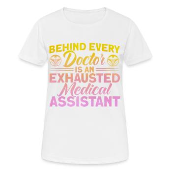 Medical Assistant Assis Medical School - Women's Breathable T-Shirt - white - Front - AI Model Female 172 dark (172cm)