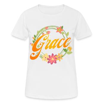 Inspirational Christian Religious Gift - Women's Breathable T-Shirt - white - Front - AI Model Female 172 dark (172cm)