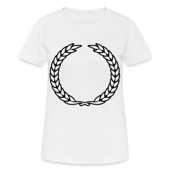 symbole de couronne de Laurier - T-shirt respirant Femme - blanc - Devant - AI Model Female 172 dark (172cm)