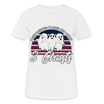 Haunted House Ghost Hunter Ghost Hunt Gift - Women's Breathable T-Shirt - white - Front - AI Model Female 172 dark (172cm)