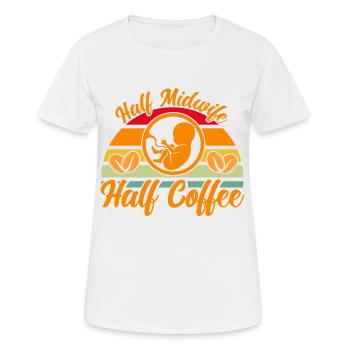 Hebamme Geburtshelfer Doula Geschenk - Frauen T-Shirt atmungsaktiv - Weiß - Vorne - AI Model Female 172 dark (172cm)