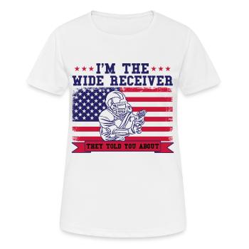 Football Game Football Player American Football - Women's Breathable T-Shirt - white - Front - AI Model Female 172 dark (172cm)
