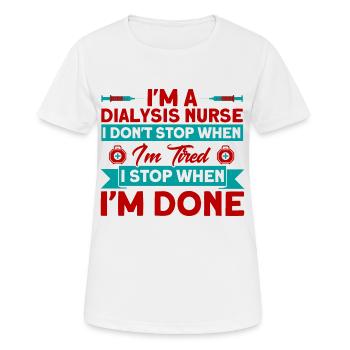 Dialysis Treatment Dialysis Dialysis Sister Gesch - Women's Breathable T-Shirt - white - Front - AI Model Female 172 dark (172cm)