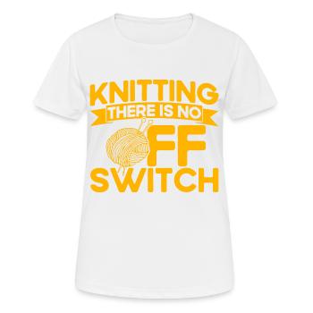 Stricken Garn stricken Quilten Geschenk - Frauen T-Shirt atmungsaktiv - Weiß - Vorne - AI Model Female 172 dark (172cm)