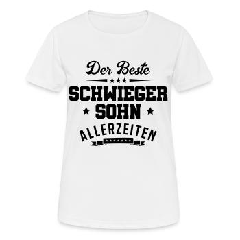 schwiegersohn der beste - Frauen T-Shirt atmungsaktiv - Weiß - Vorne - AI Model Female 172 dark (172cm)