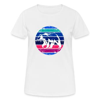 Retro Polar Bear Polar Bears - Women's Breathable T-Shirt - white - Front - AI Model Female 172 dark (172cm)
