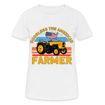 Tractor Cattle Breeder Farmer Gift - Women's Breathable T-Shirt - white - Front - AI Model Female 172 dark (172cm)