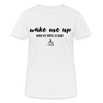 Coffee Time - Women's Breathable T-Shirt - white - Front - AI Model Female 172 dark (172cm)